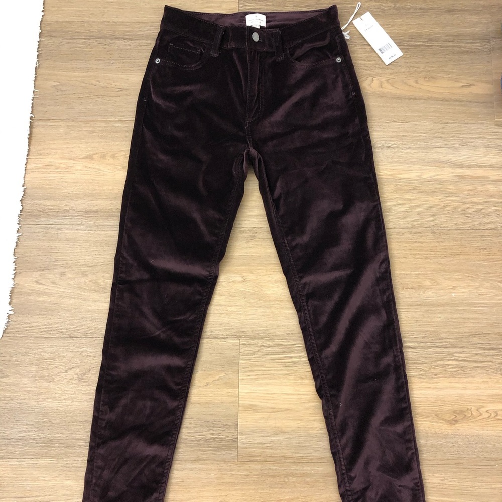 French Connection Velvet Skinny Pants